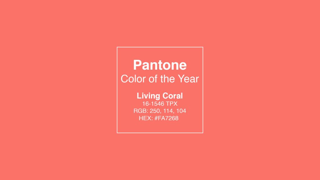 Pantone Color of the Year 2019 - Living Coral